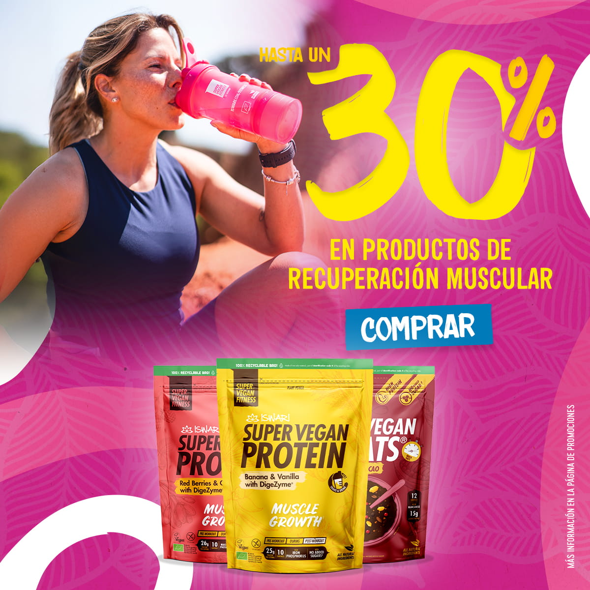 Hasta un 30% de recuperación muscular